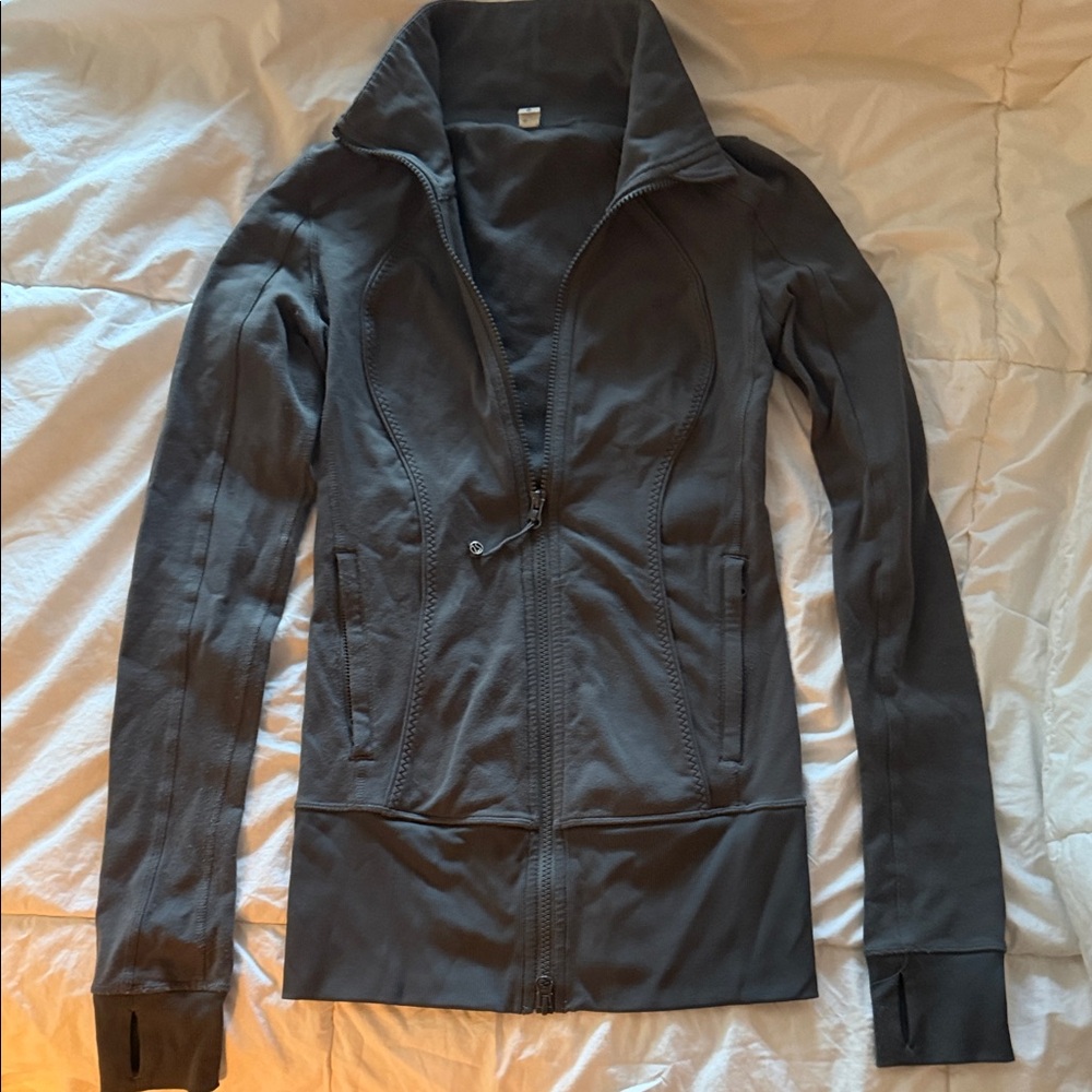 lululemon athletica Dark Gray scuba zip up